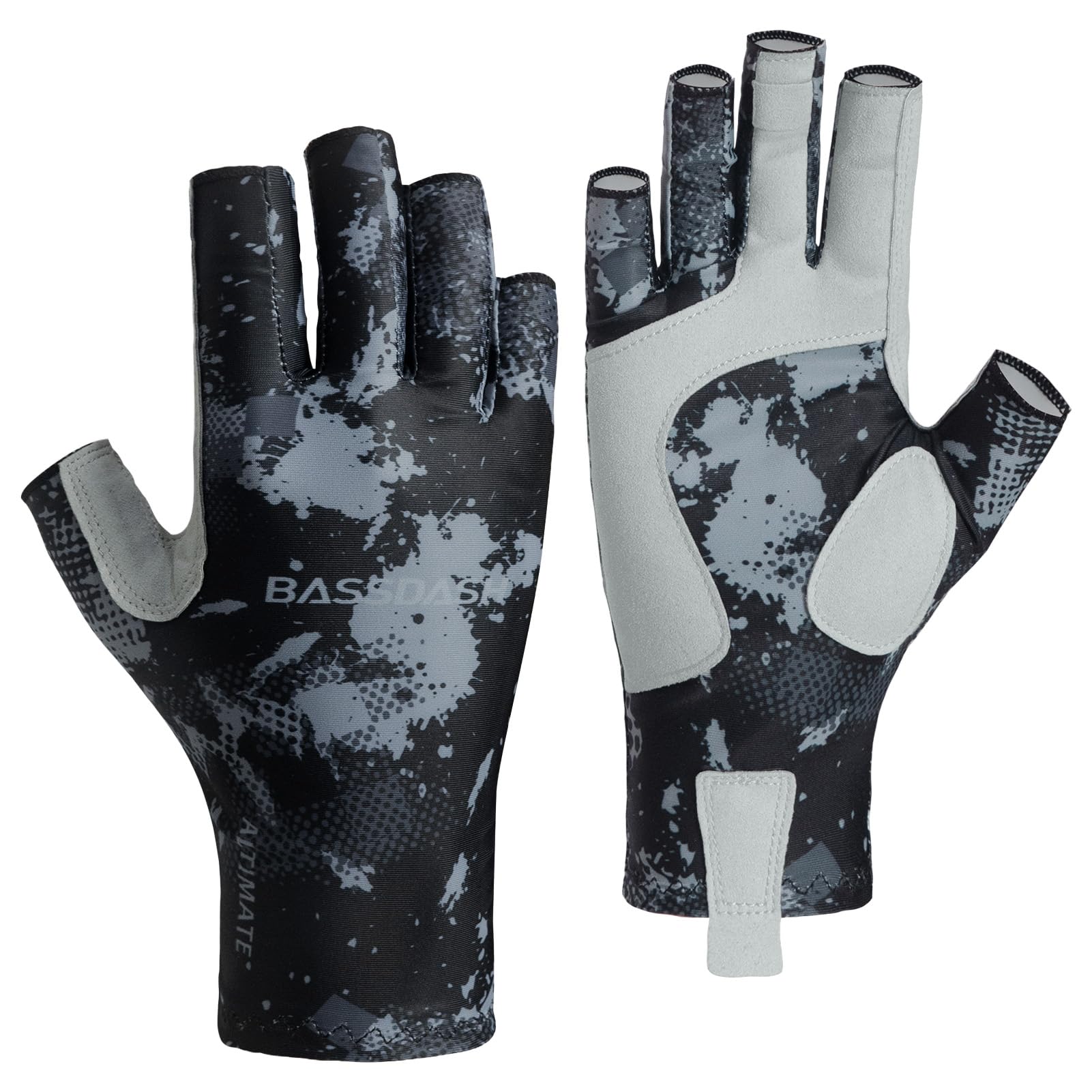 Bassdash ALTIMATE Fishing Gloves Sun Protection Fingerless Hunting UPF 50+ Men’s Women’s UV Gloves