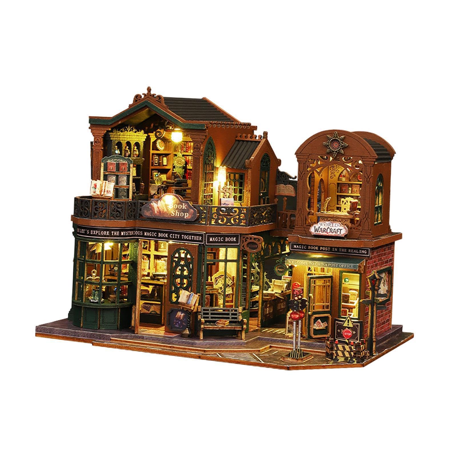 Kit fai da te per regali di case delle bambole in miniatura in legno per ragazze, per ispirare la creatività e imparare la coordinazione -mano e