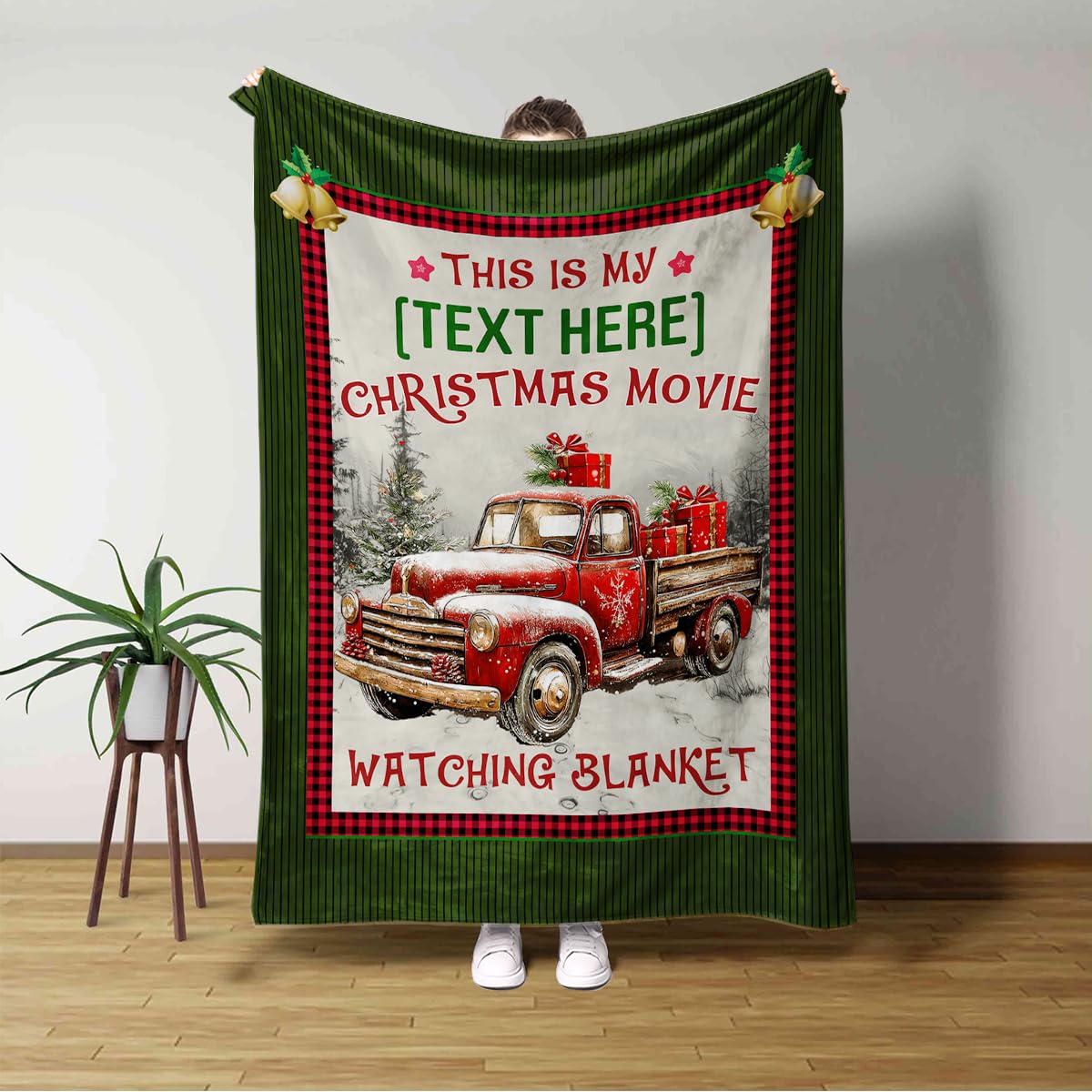 Christmas Movie Watching Blanket Personalized Christmas Throw