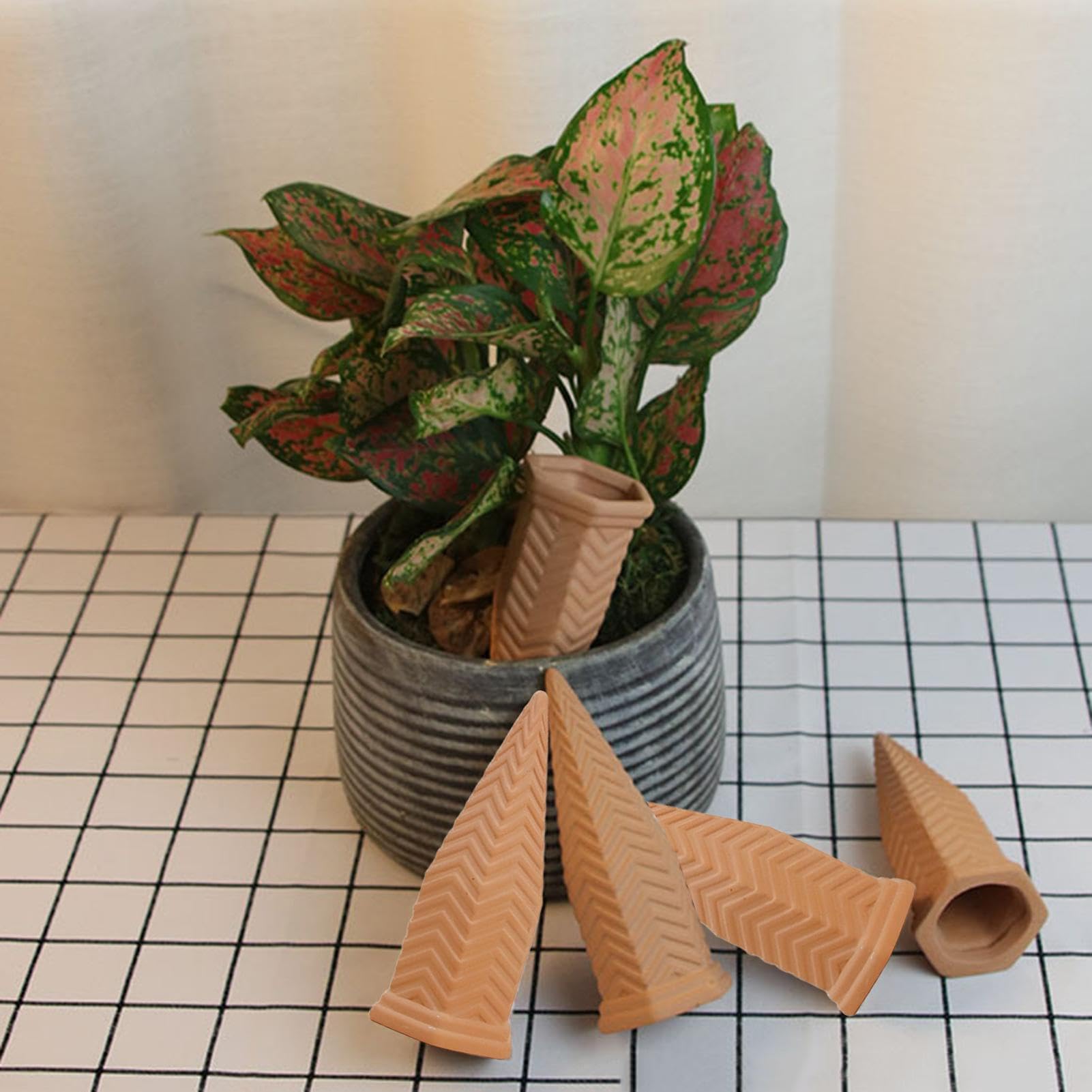 per Irrigazione in Terracotta Confezione Da 4 Pezzi, Rilascio Lento