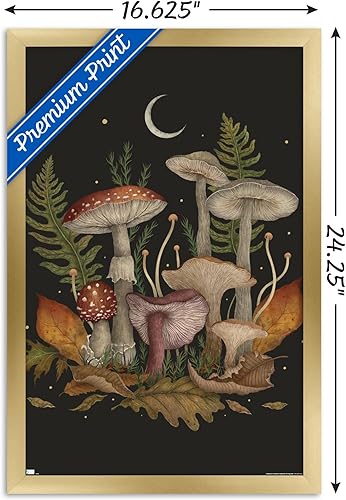 Miniatura 3 de Trends International Dibujo episódico - Cartel de pared de hongos otoñales