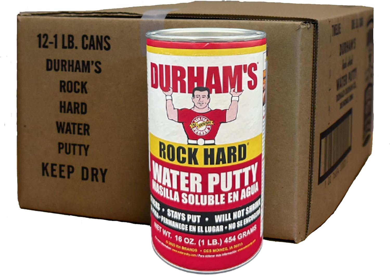 Durham's Water Putty - 1# Can - Case of 12