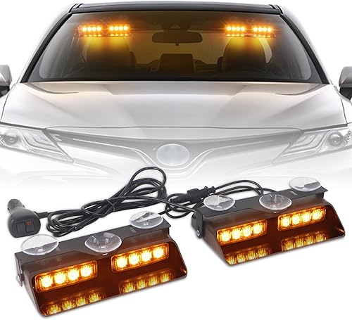 XRIDONSEN-Luces estroboscópicas de emergencia 2 en 1 con ventosas para tablero e interior de parabrisas de vehículos, intermitentesde disponible en Yaxa Venezuela