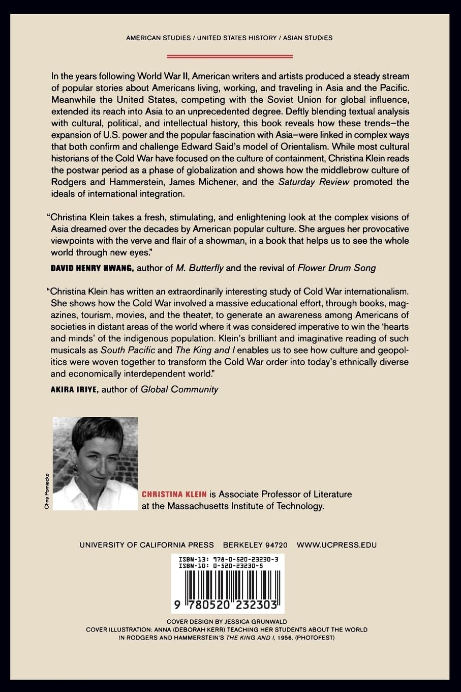 Cold War Orientalism: Asia in the Middlebrow Imagination, 1945-1961
