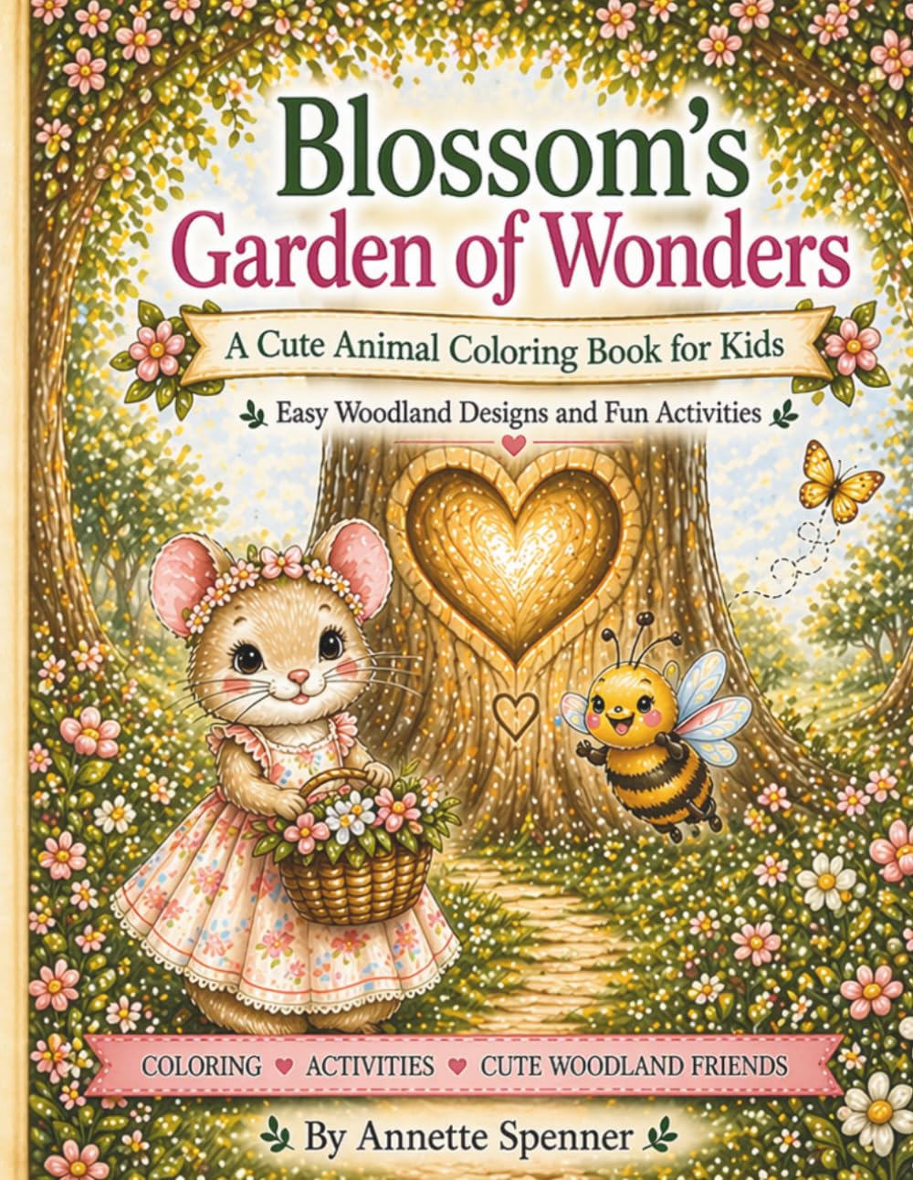 Blossom's Garden Of Wonders: A Cute Animal Coloring Book For Kids (Woodland Tales)