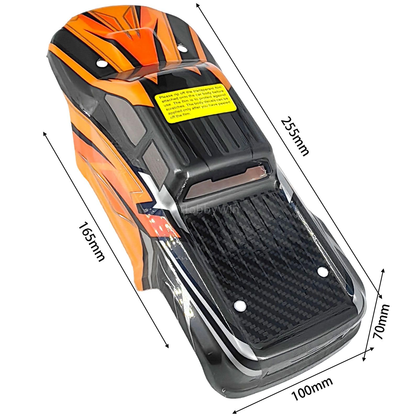 Amazon.com: HBX Part M16039 Truck Body Orange +Decal for Haiboxing 