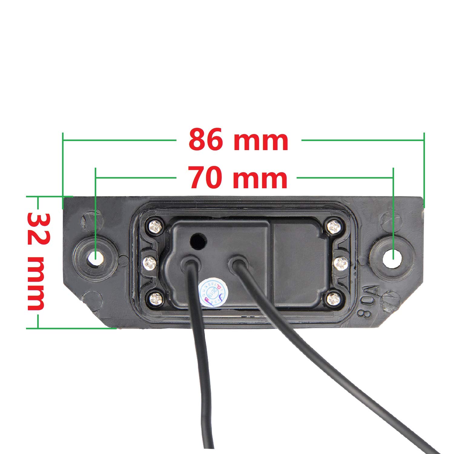 Reversing Camera Integrated in Number Plate Light License Rear View