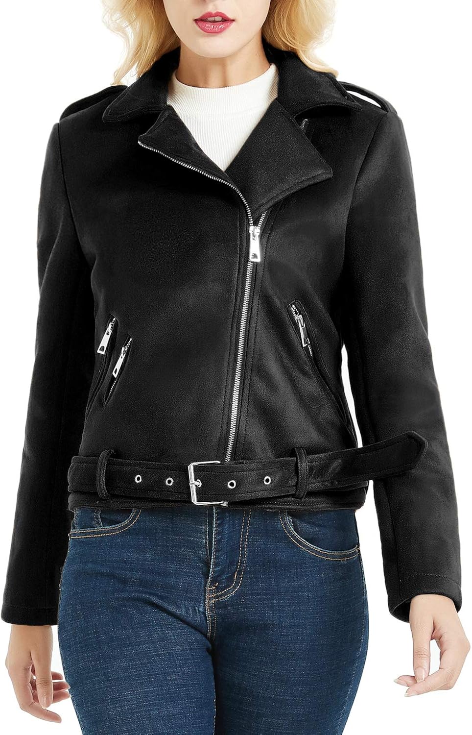 Moto fur biker jacket Clearance