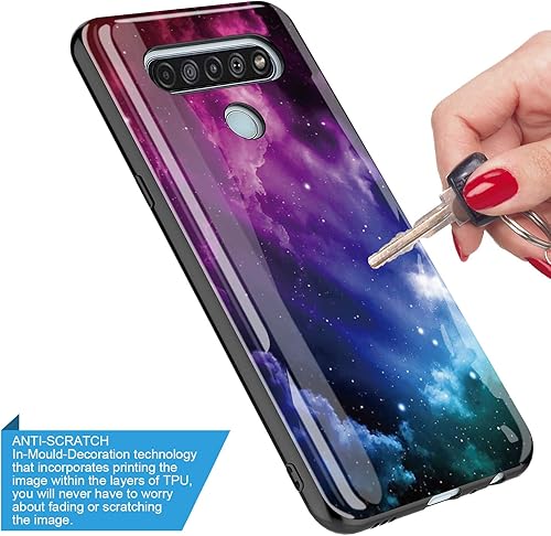 Miniatura 4 de GORGCASE Funda de teléfono para LG K61, funda para LG Q61, diseño gráfico ultradelgado, diseño gráfico antiarañazos, a prueba de golpes, híbrida de