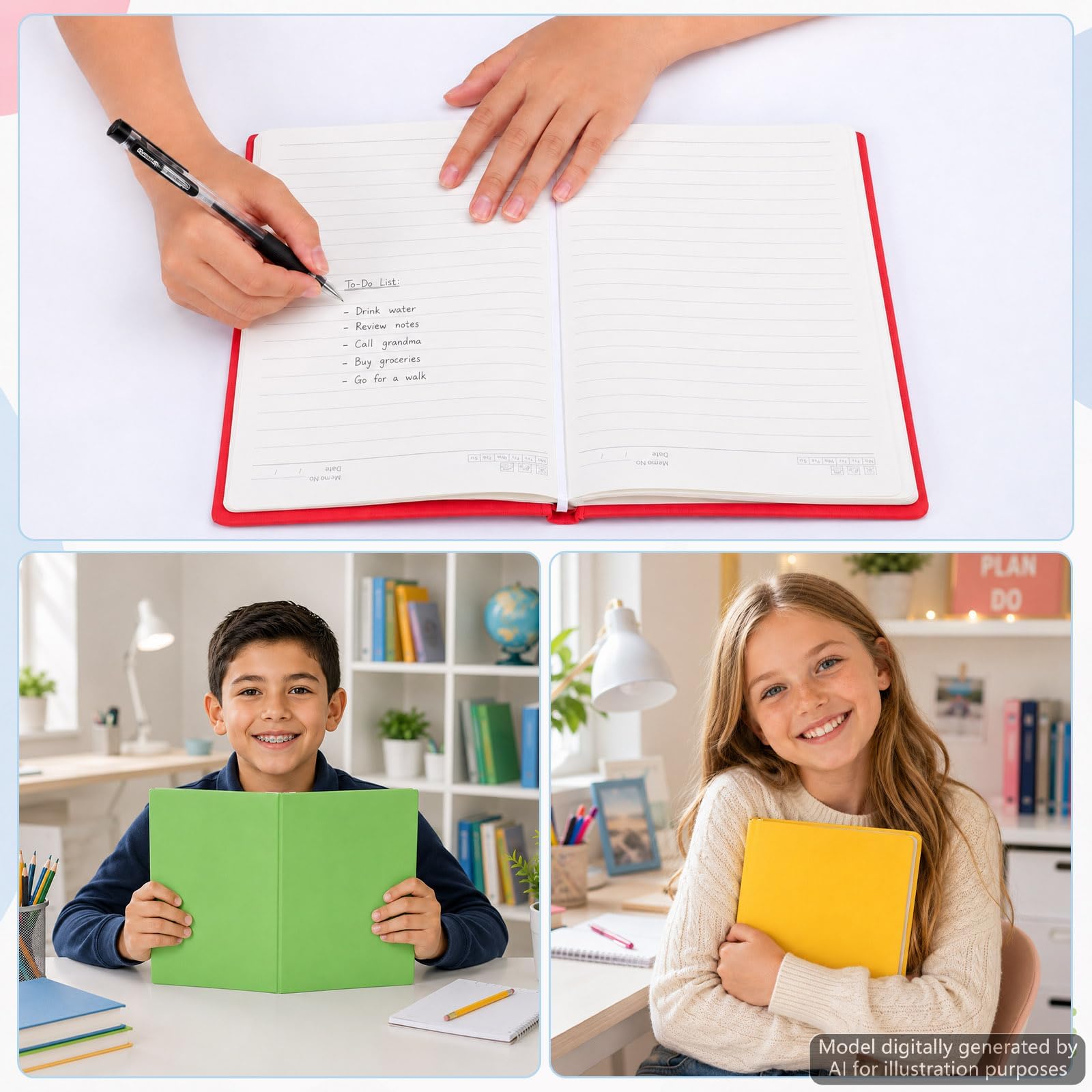 gisgfim Paquete de 12 fundas elásticas para libros de texto de tapa dura, lavables y reutilizables, de tela jumbo, libros de hasta 9 x 11 pulgadas, 12 colores surtidos, volver a suministros (arcoíris)
