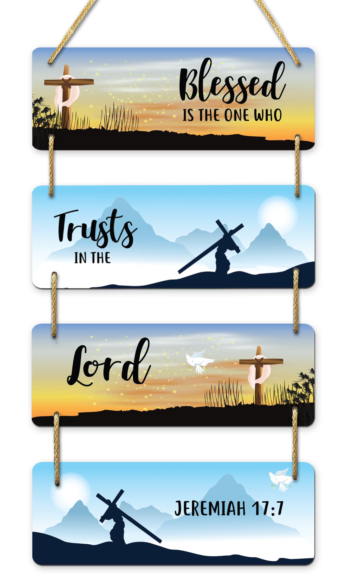 AR Creative Blessed Is The One Who - Bible Verse Wall Hanging For Home Decoration, Bible Quotes MDF Wooden Wall Art, Bible Verse, Home, Office Decor, Wall Wood Hanger (15 inch x 11 inch) (B0CVNG25MB) Amazon Price History, Amazon Price Tracker