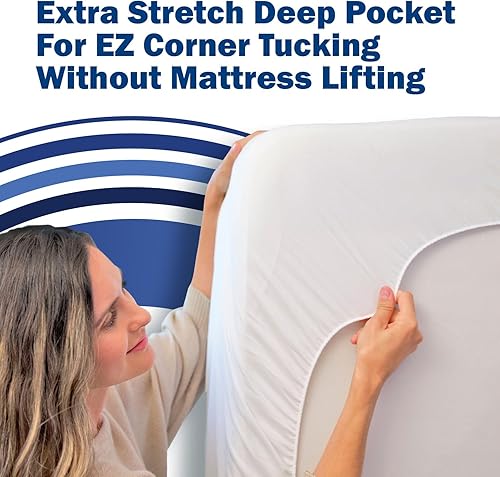 Miniatura 4 de CleanRest - Protector de sábana bajera impermeable para colchón, máxima defensa contra derrames y desgaste, barrera contra alérgenos MicronOne,