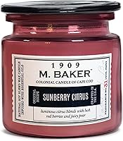 Vista 15 de Colonial Candle Vela perfumada en tarro de Té Negro Flora Vela de cera de mezcla de soja natural de 2 mechas para el hogar Vela relajante