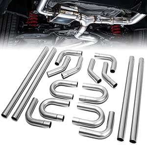 8Pcs 2.5 In. OD Custom Exhaust Tubing Mandrel Bend Pipe Straight U Bend Piping Kit - Foto 9