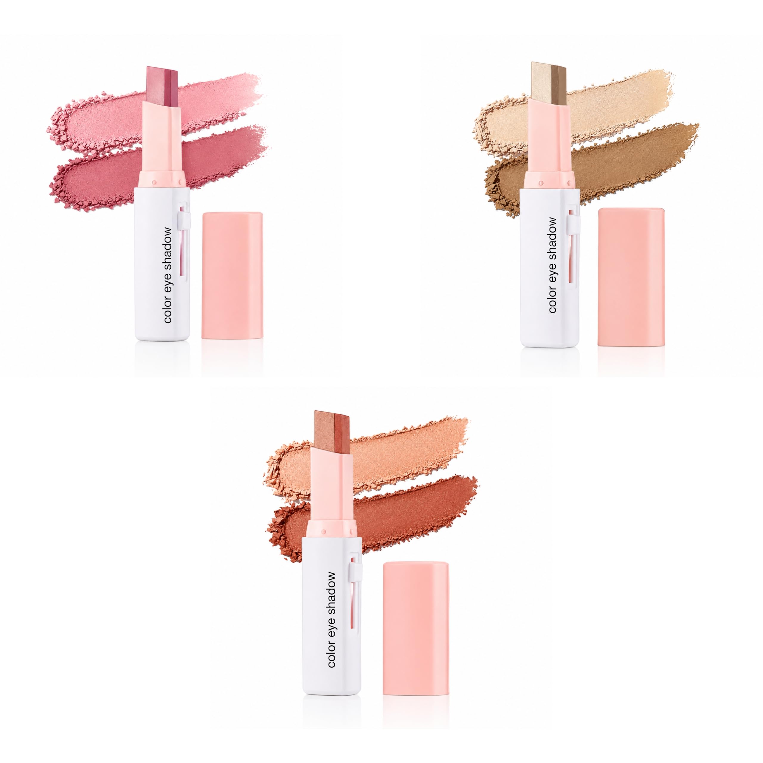 2 in 1 Dual Color Eyeshadow Stick | Twin Shade Gradient Eye Shadow Pen | Waterproof & Sweatproof Shimmer + Matte Eye Makeup Stick | Long Lasting Cream Eyeshadow Pencil for Women | Easy Blend Eye Shadow Stick (SET A)-image-34