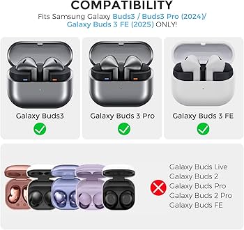 Amazon | AhaStyle Samsung Galaxy Buds3 FE (2025)/Buds3/Buds3 Pro