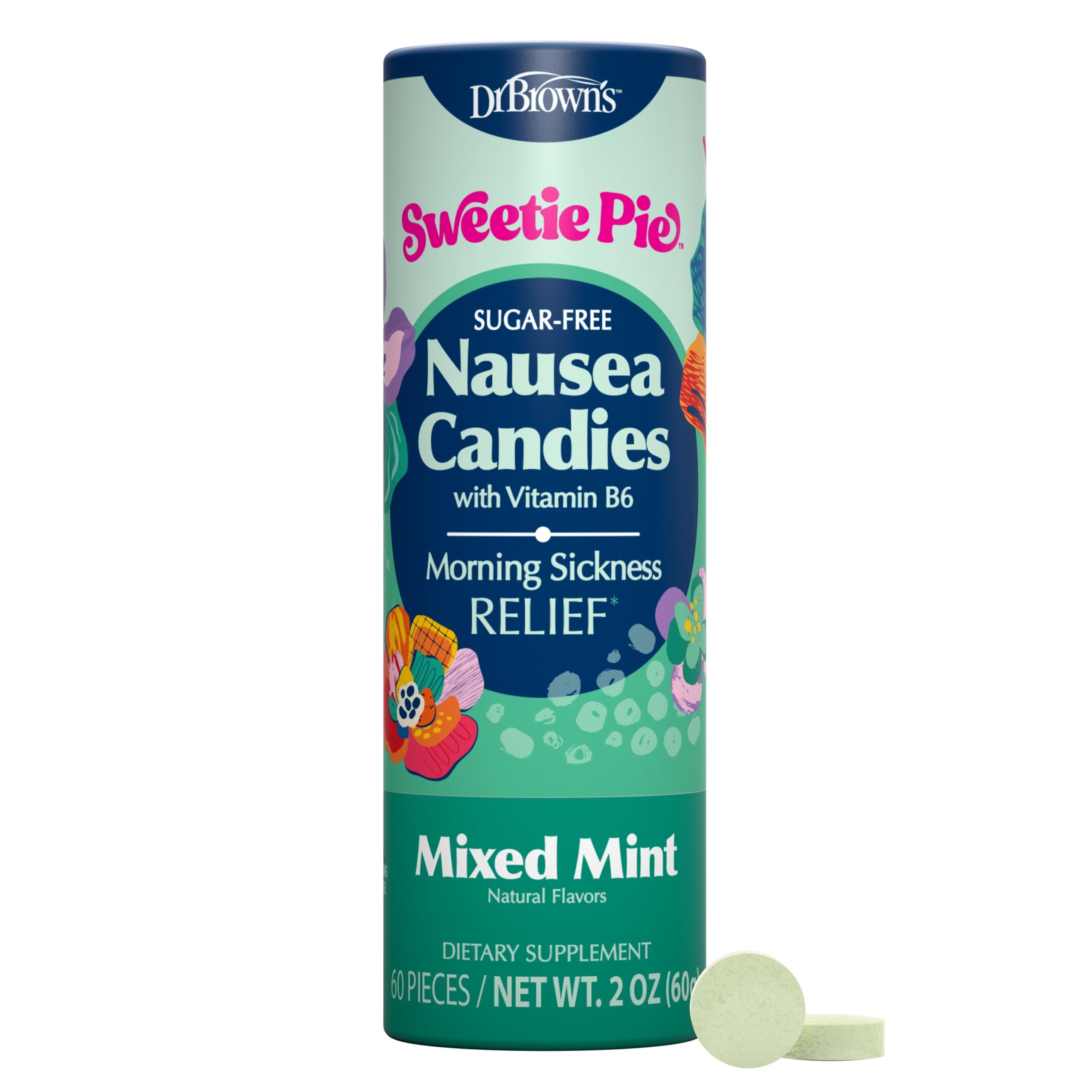 Dr. Brown's Sweetie Pie Nausea Candies, Ginger Peach, 2 oz, 60 Pieces — Amazon image 11