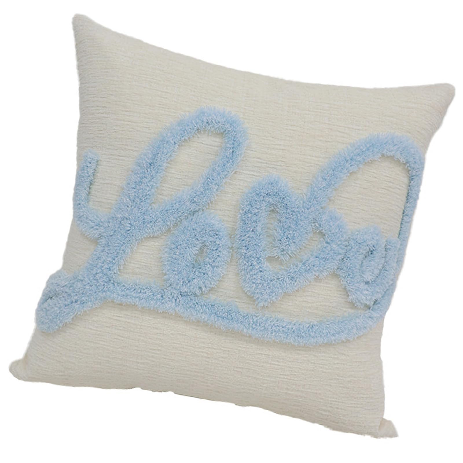 our fave Love Letter Tufted Embroidered Pillow Cover Valentines Day Plush Faux Furs Embroidery Square Cushion Cover Pillowcase Love Letter Square Pillow