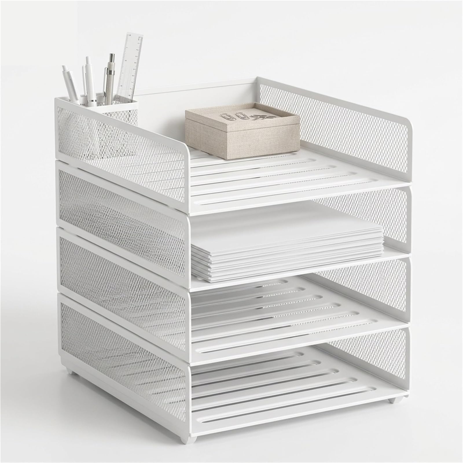 Briefablage Metall-Desktop-Datei-Organizer