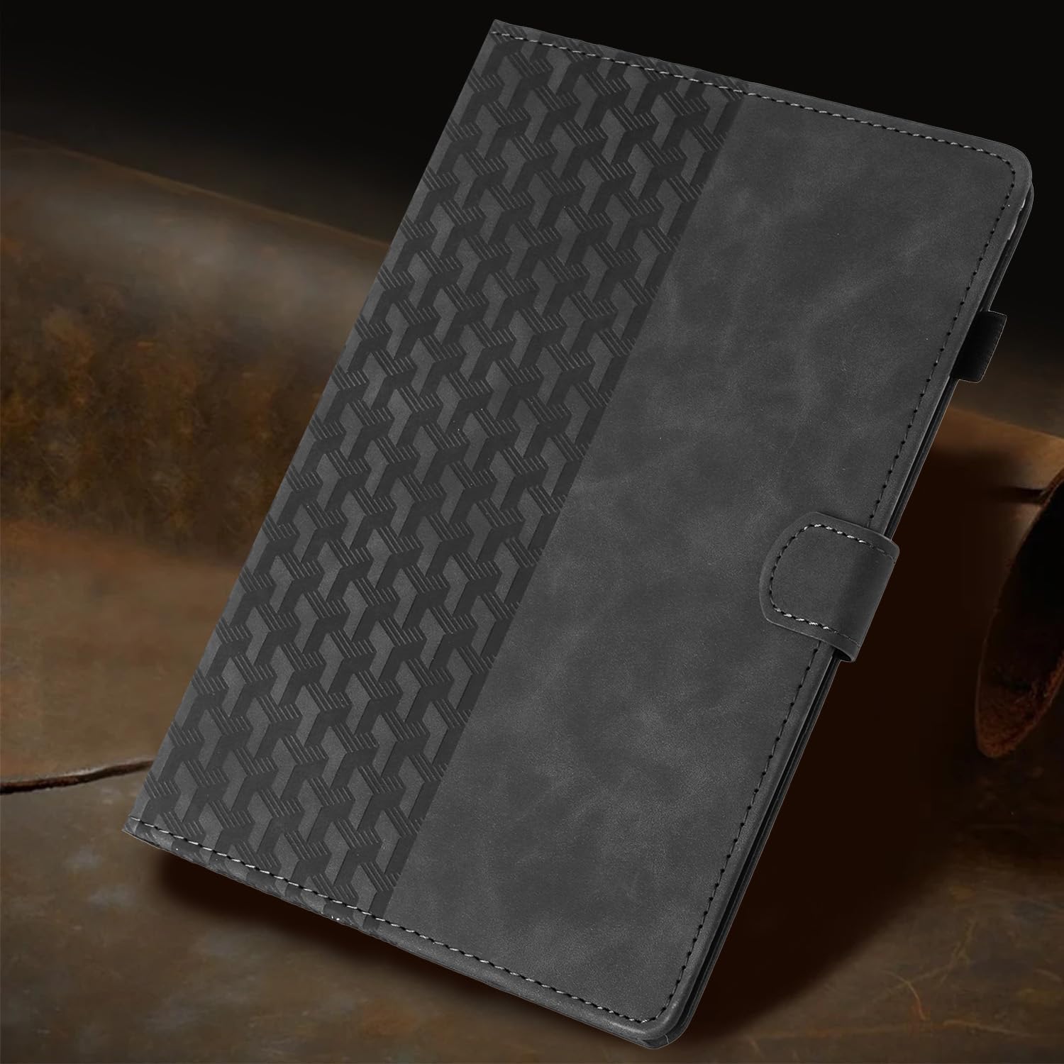 CASAFUNY Etui na iPad Pro 12,9 / 5/ 4/ 3. generacji, wielokątne folio, etui ochronne z funkcją automatycznego wygaszenia/wybudzenia do iPada Pro 12,9 2022/2021/2020/2018, czarne