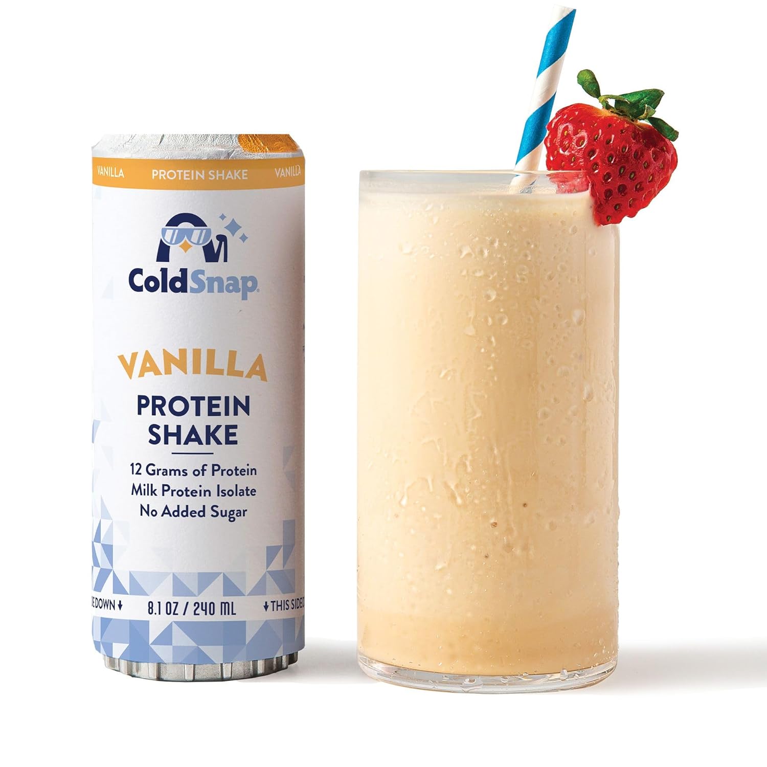 ColdSnap 12-Pack Vanilla Protein Shake Pods  Creamy, Protein-Packed Dairy Shake Made in Minutes Protein, No Prep, No Freezer Required  Convenient, Ready-to-Drink  (pack of 12) (COLDSNAP MACHINE REQUIRED)