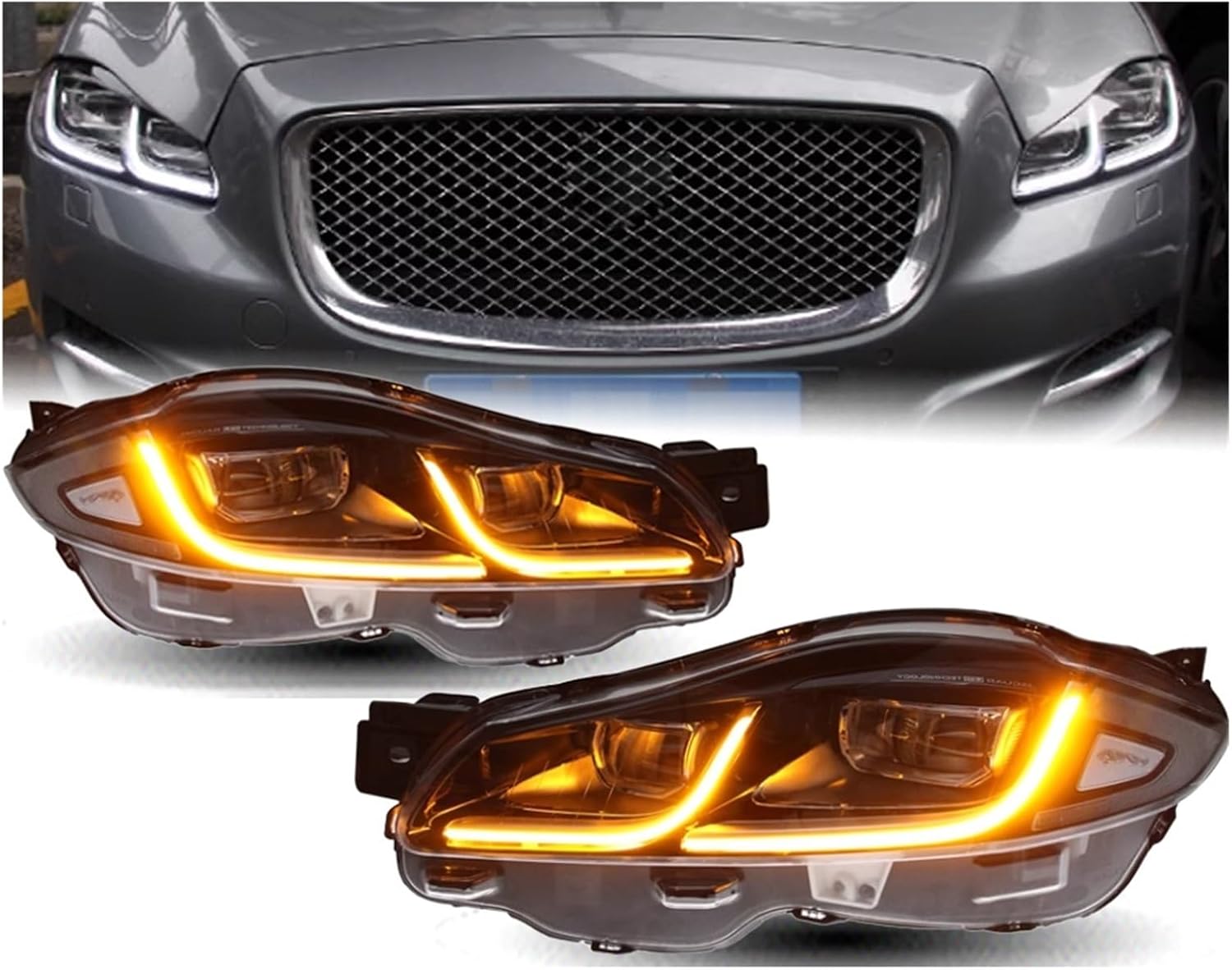 Amazon.co.jp: LED ヘッドライト ジャガー 2018 XJ X351 に対応 : 車 