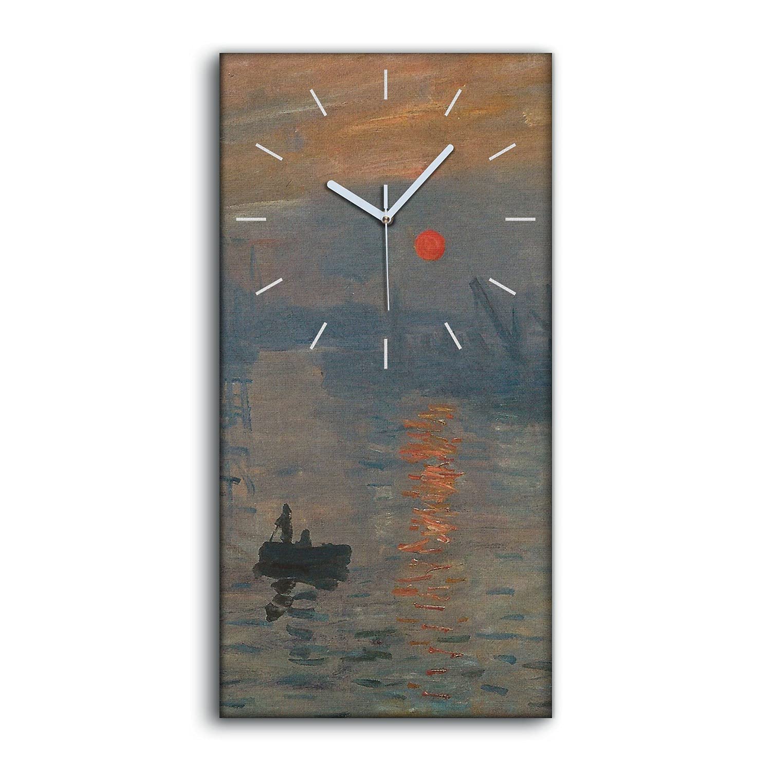Horloge sur toile silencieuse pour chambre afin de dormir sans bruit