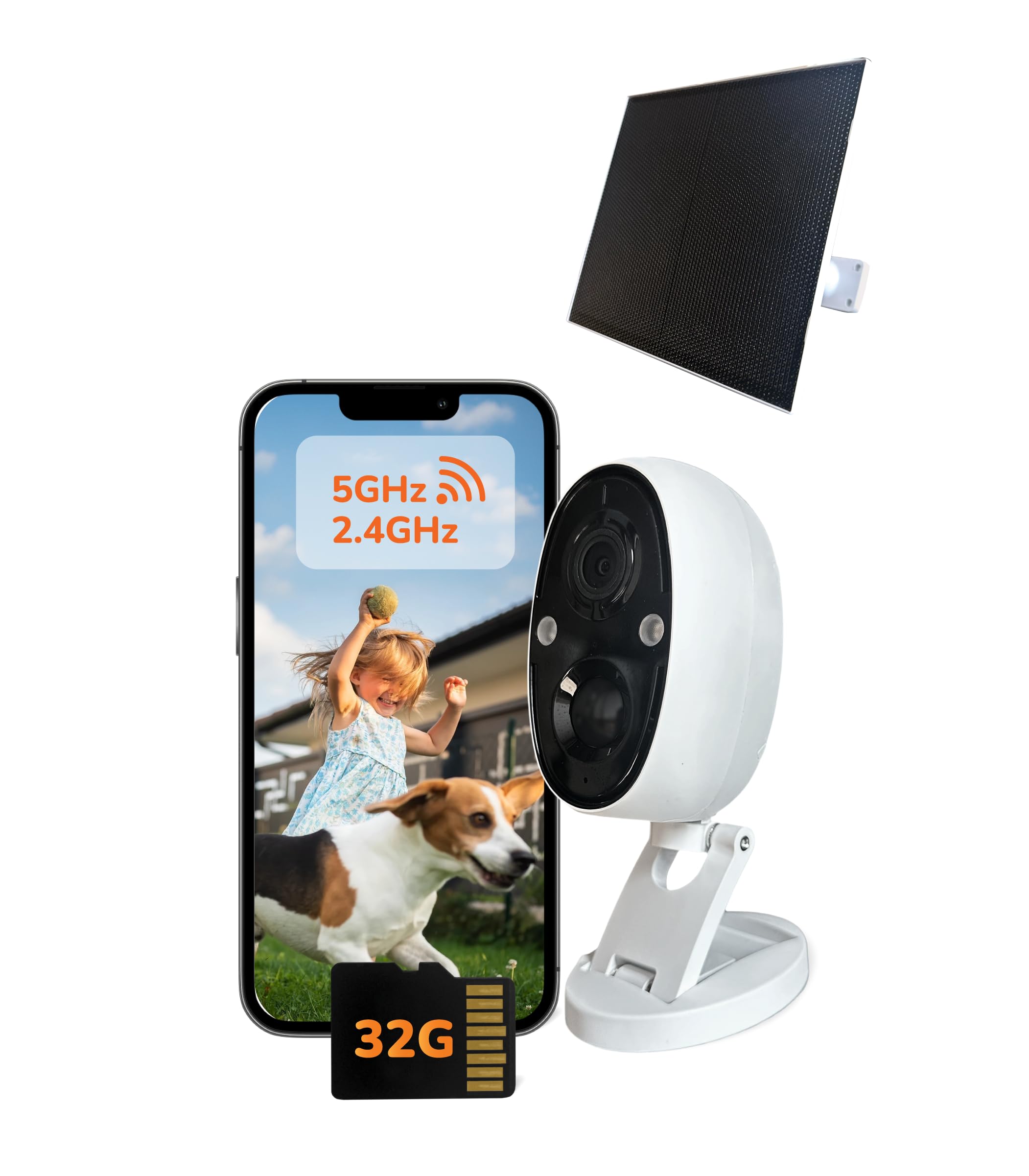 Amazon.com: SensForge 2.5K Solar Powered Outdoor Battery Camera