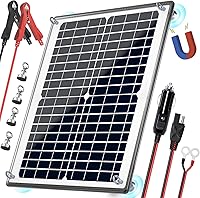 Vista 1 de POWOXI - Kit de panel solar de 12 V 20 W magnético + controlador de carga MPPT impermeable, cargador de batería solar y mantenedor, cargador solar