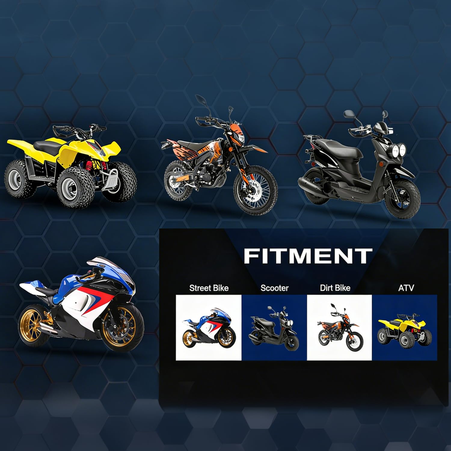 1 coppia di specchietti retrovisori per moto, accessori per moto, pieghevoli, specchi retrovisori universali, lega di alluminio, per la maggior parte delle moto, dirtbike, scooter, quad, ATV