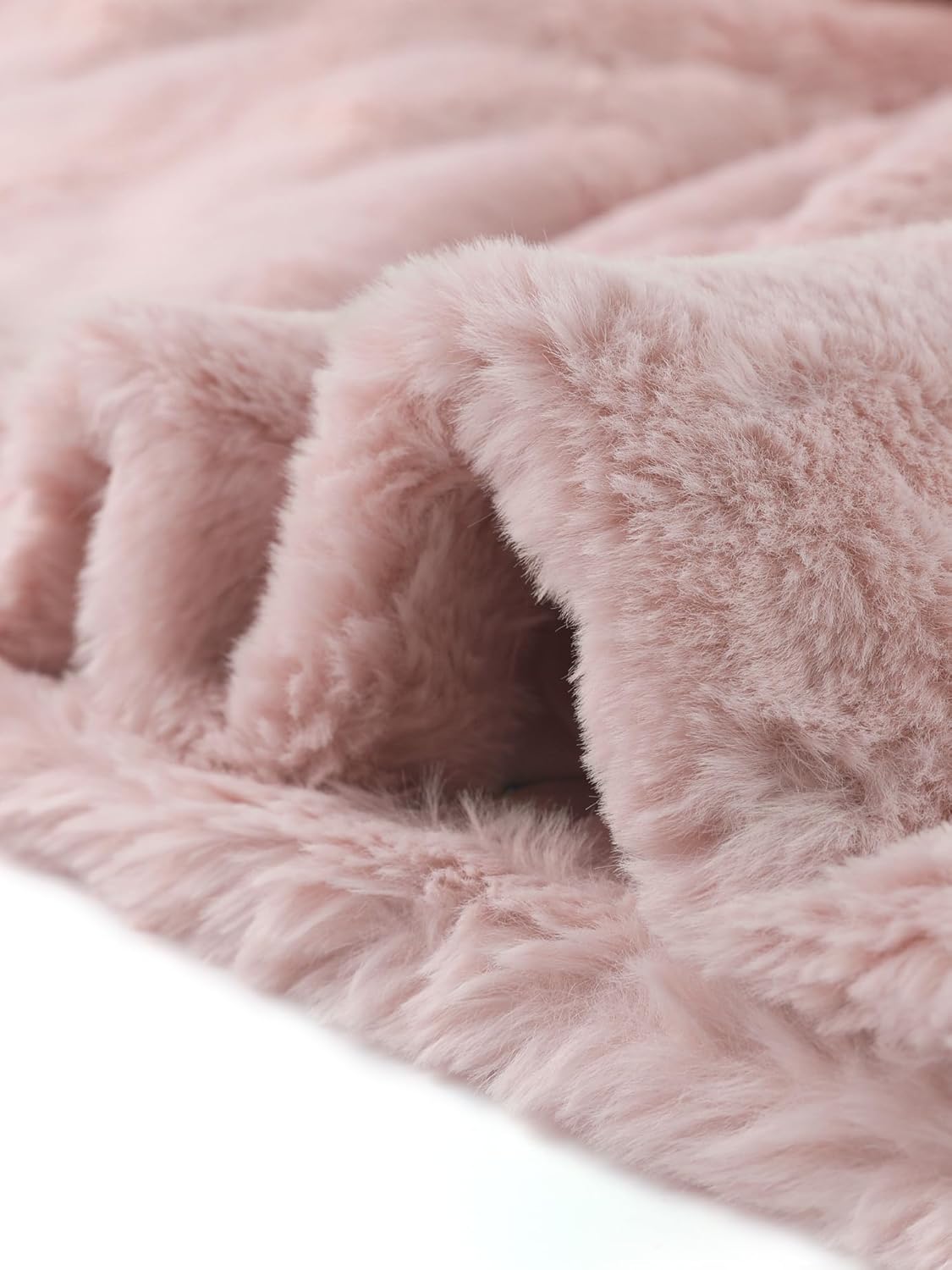 Seta T Women's Cropped Faux Fur Coat Fashion Winter Open Front Jacket Notch Lapel Long Sleeve Fluffy Coat - Image 6