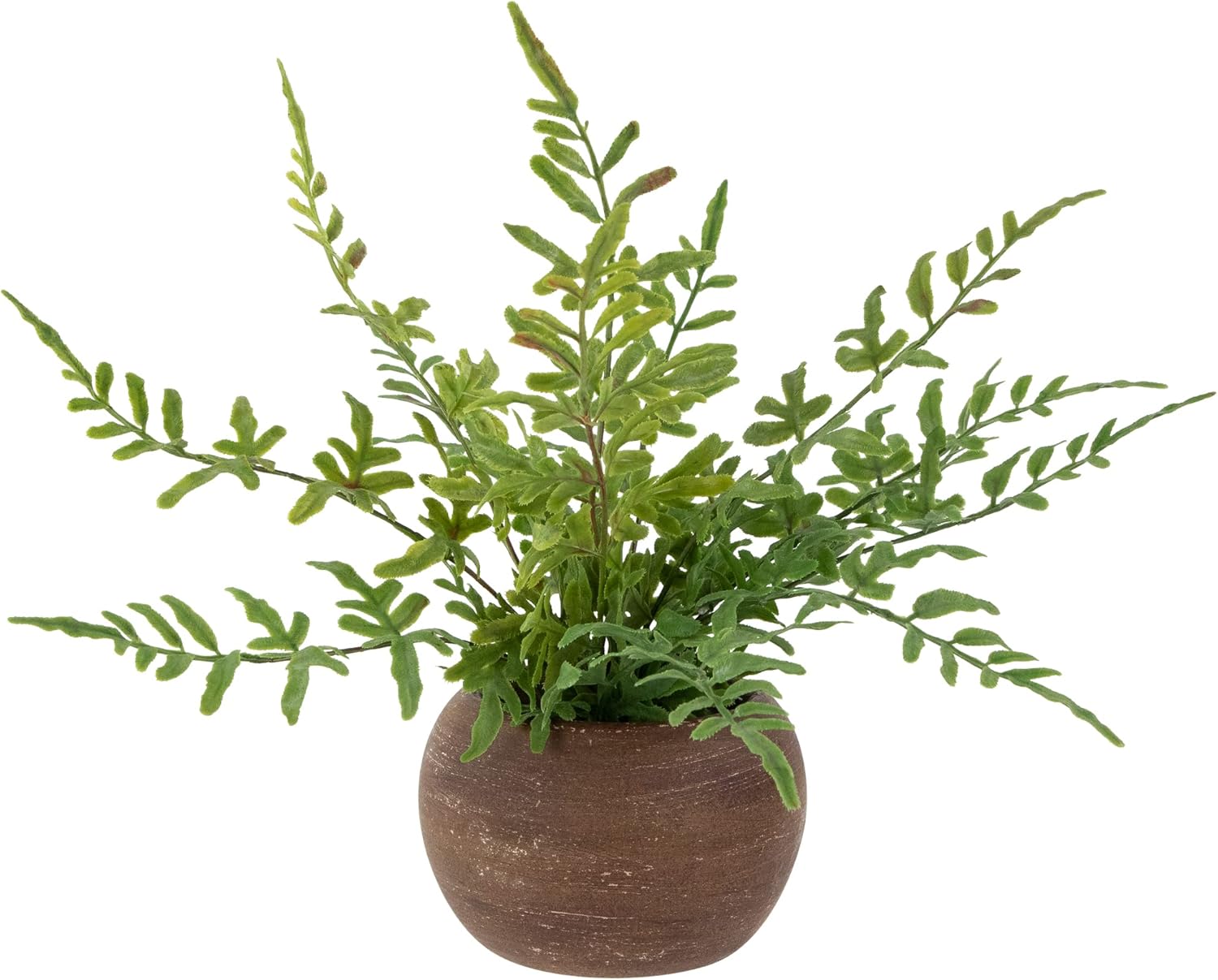 Northlight Real Touch™ Artificial Fern Plant in Orb Pot 11