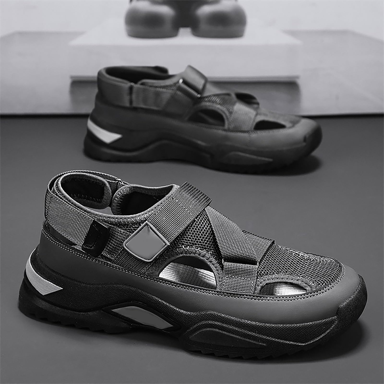 Sandalias Hombres Verano Exterior Senderismo Zapatos Trekking Casual de Montaa Playasandalia deportivaInformal y desenfadado