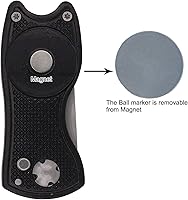 Vista 4 de Herramienta de reparación de golf Divot con marcador magnético de bola, metal y diseño plegable
