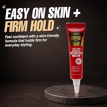 EBIN NEW YORK Wonder Lace Bond Tube, Extreme Firm Wig Glue - 0.23 fl oz
