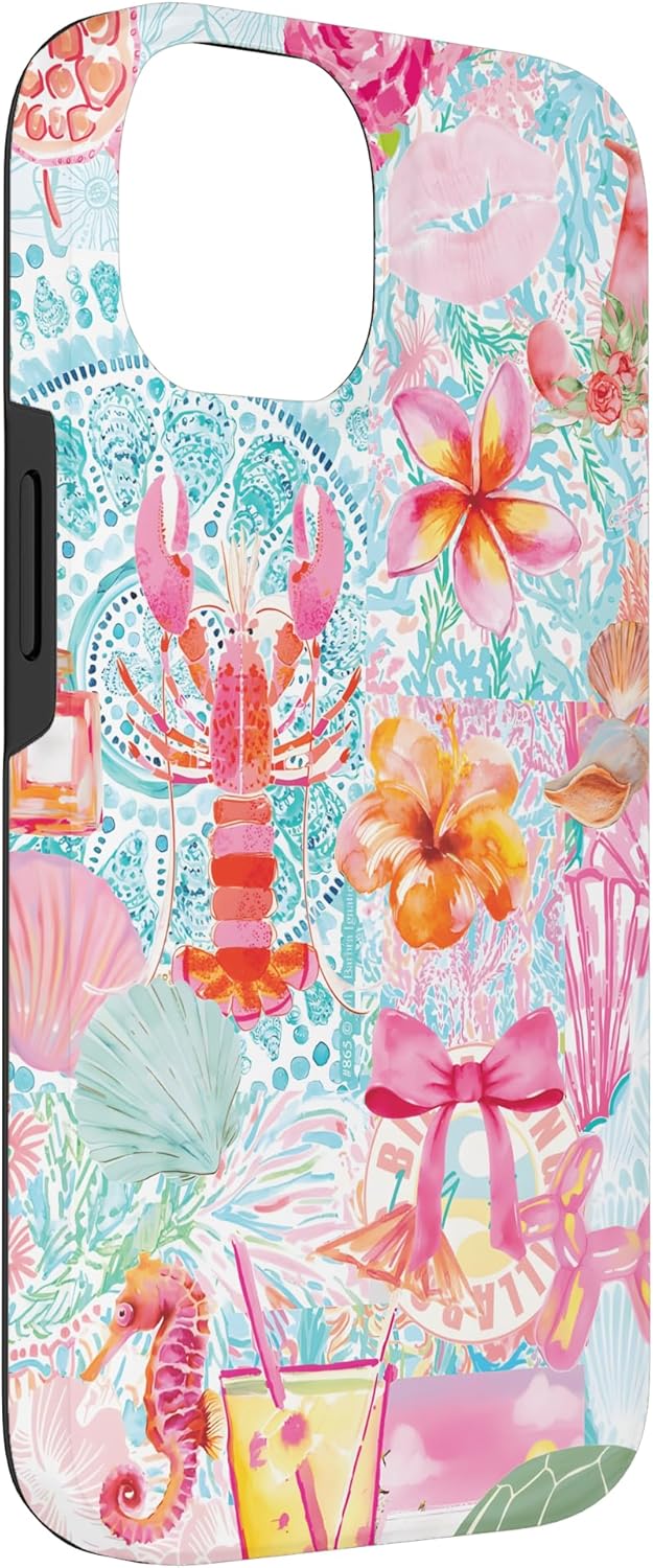 Super Cute Pastel Summer Coquette Collage Scrapbook Case for iPhone 14 - Image 3