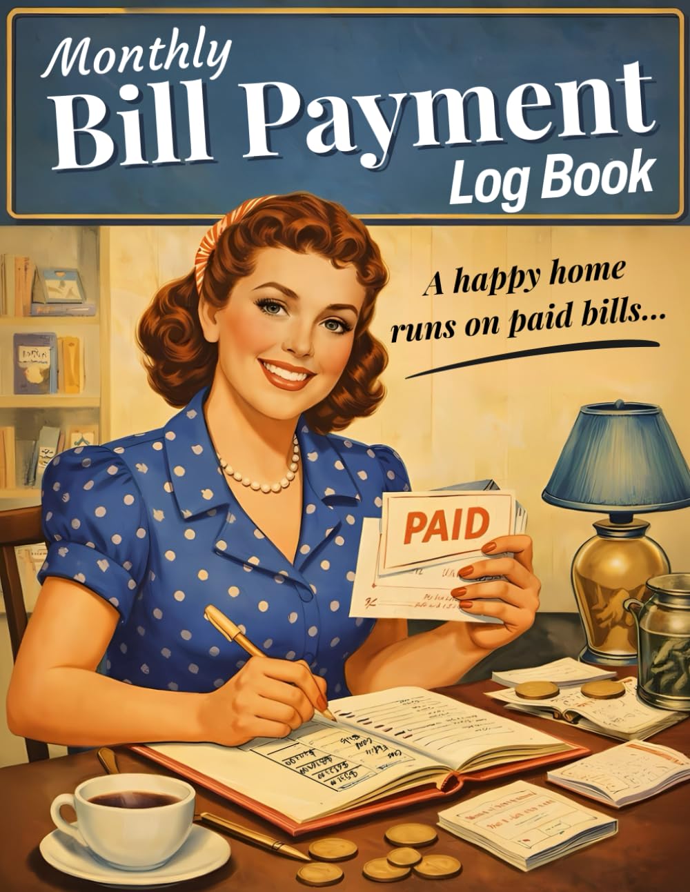 Monthly Bill Payment Log Book: A Happy home runs on paid bills