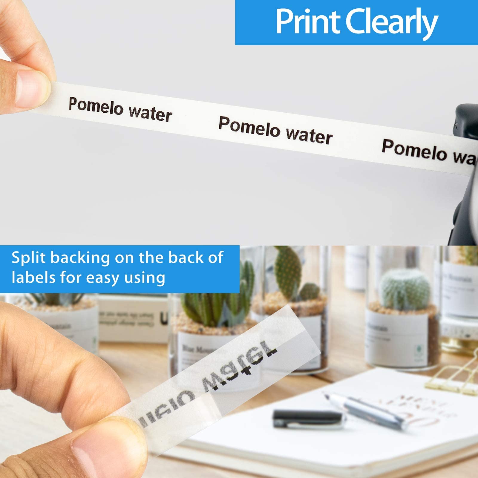 5X Compatible for Brother P-Touch Lable Tape MK-131bz M-K131 MK131 Black on Clear M Tape Compatible for Brother Labeller PT-65 PT-90 PT-M95 PT-80 PT-100 PT-110 PT-70 PT-85 PT-60 - Image 3