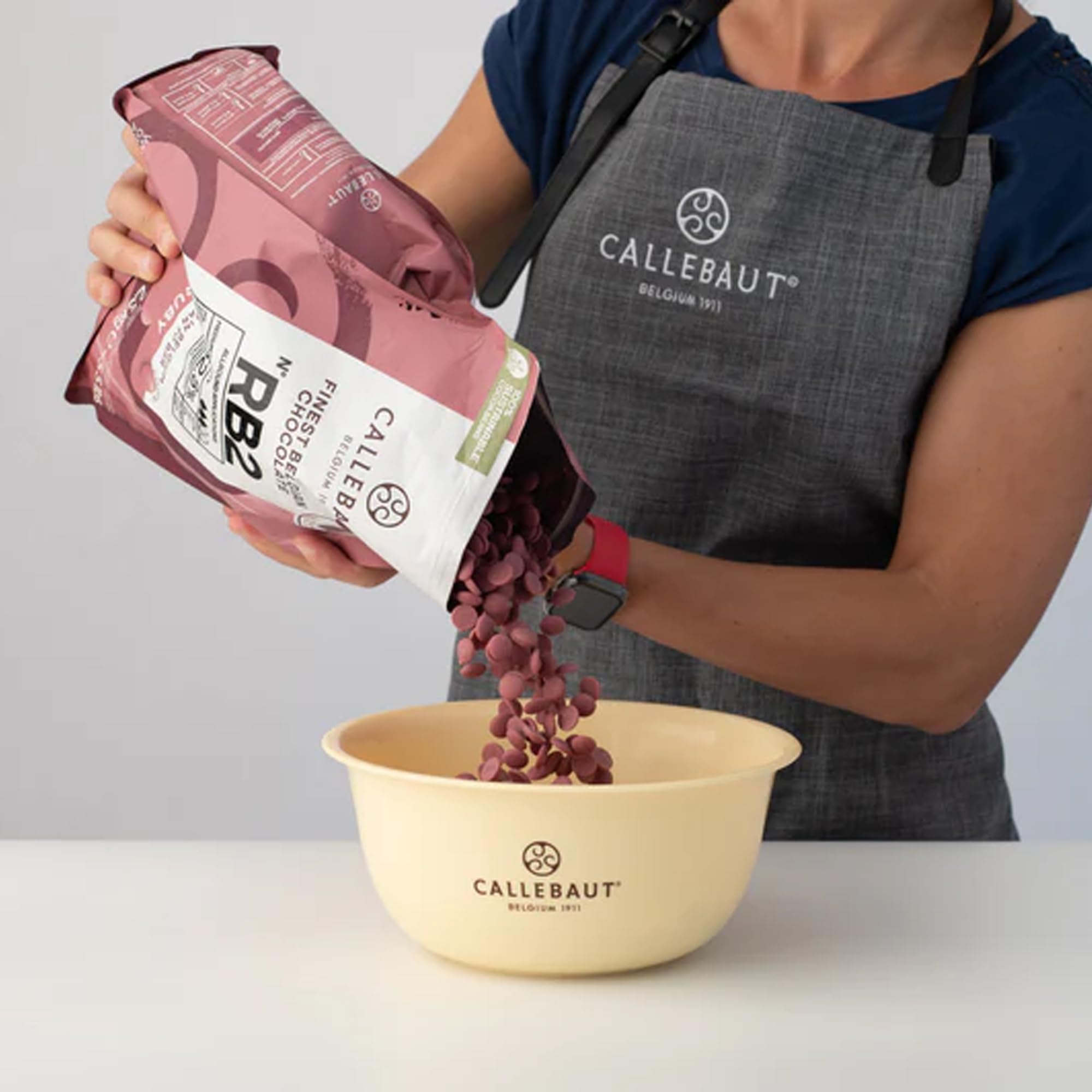 CALLEBAUT Recette RB1 – Ruby Callets de couverture, chocolat rose, 47,3% cacao, 2,5 kg – 1 paquet