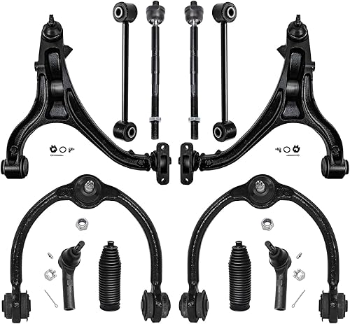 Miniatura 120 de Detroit Axle - Kit de suspensión delantera 2WD para Ford F-150 2004-2005, 2 brazos de control superiores, 2 rótulas inferiores, 2 barras
