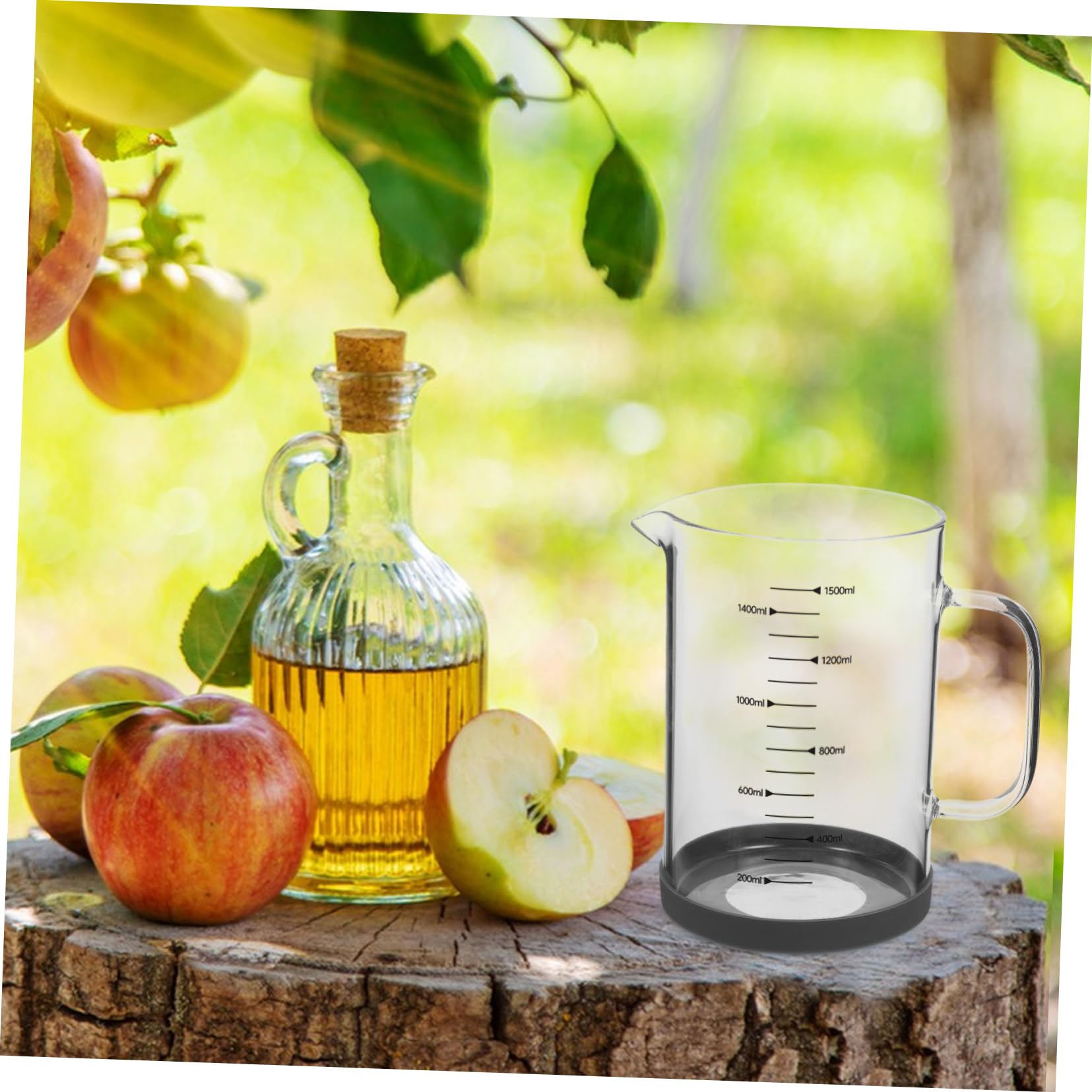 Cabilock Tasse à Mesurer Outil de Mesure Liquide en Verre Borosilicate 1500ml Pratique et Solide Légère et Précise pour Maison et Hôtel