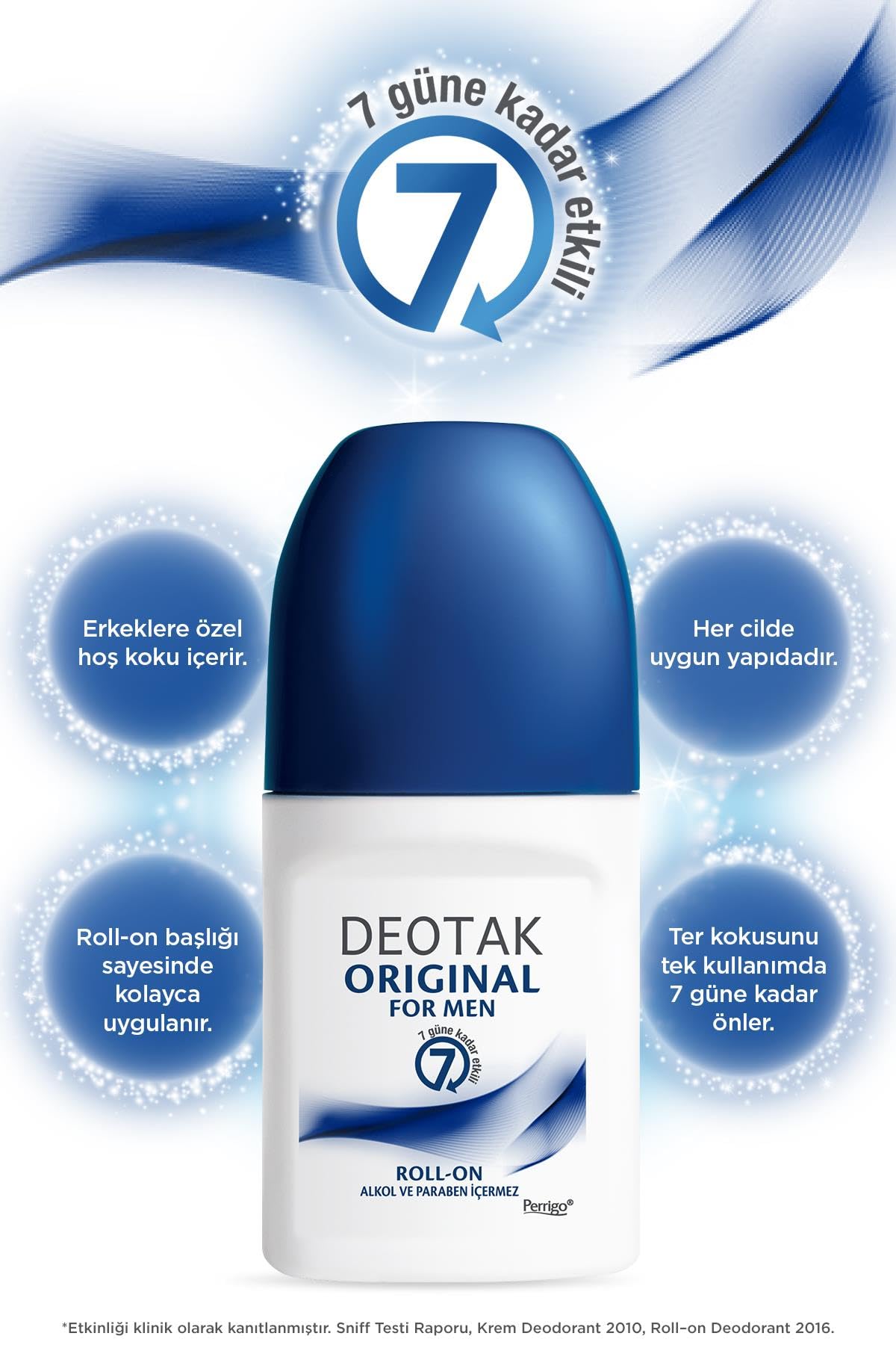 Deotak Original Erkek 7 Güne Kadar Etkili Roll-on Deodorant 35 ml