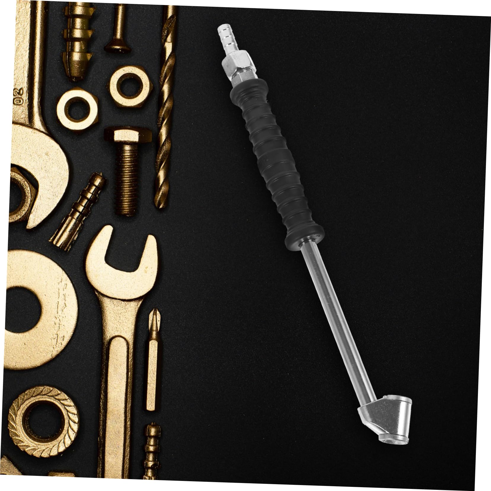 OSOLADY Tire Chuck Air Chuck for Tires Zinc Alloy Quick Connect Versatile Tool for Motorcycle and Truck Prevents Air Leakage