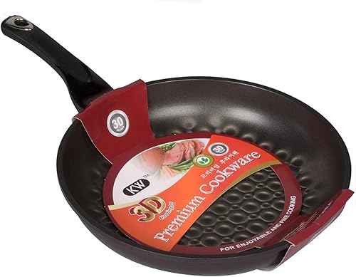 Sartén antiadherente con revestimiento antiadherente de mármol 3D, 7.9 in. Fabricado en Corea.