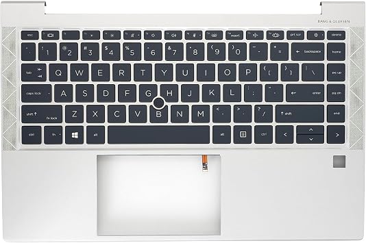 Replacement for HP Elitebook 840 G7 G8 845 G7 G8 745 G7 G8 Notebook Palmrest Upper Case with US Layout Backlit Keyboard Assembly M36312-001 Silver