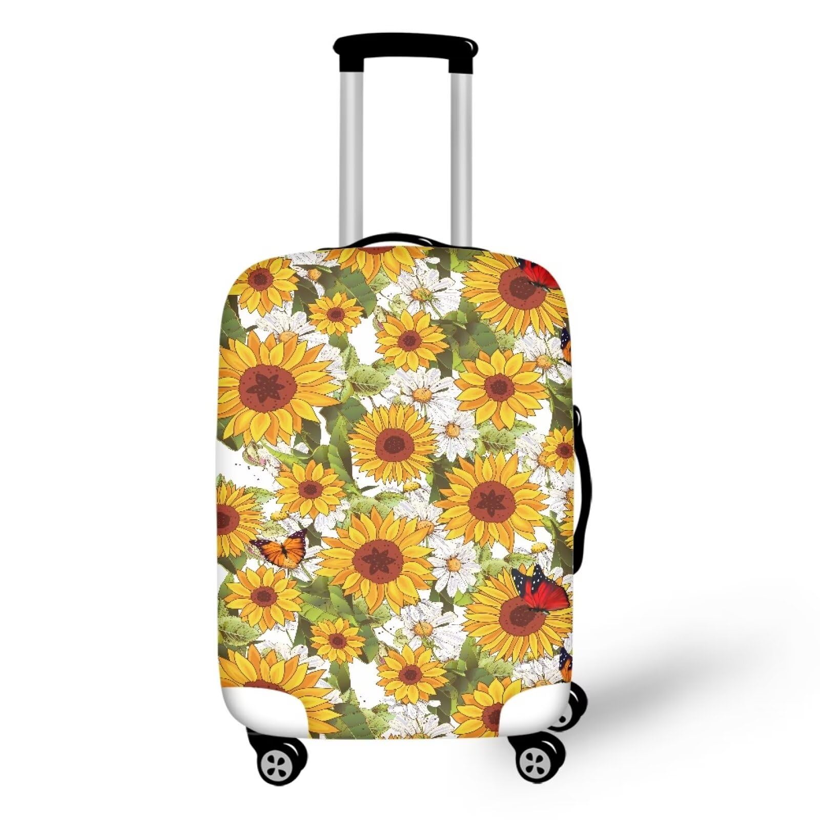 Soft Sided Luggage 28 Inch Sunflower Luggage Cover Suitcase