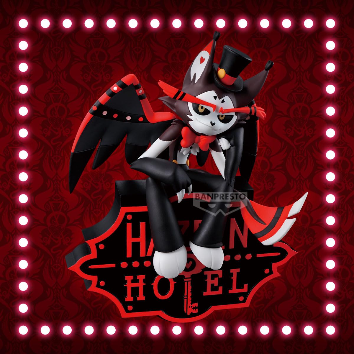 Banpresto Figurka Husk Hazbin Hotel, top monitora (Zob. A) 15 cm, BP29703P wielokolorowa, figurka kolekcjonerska, optymalna dla fanów anime