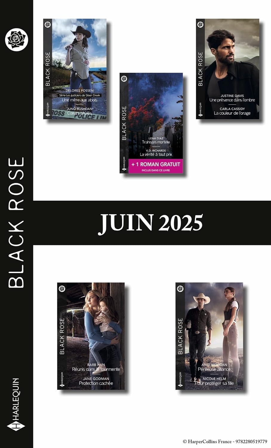 Pack mensuel Black Rose - 10 romans + 1 titre gratuit (Juin 2025) (French Edition)
