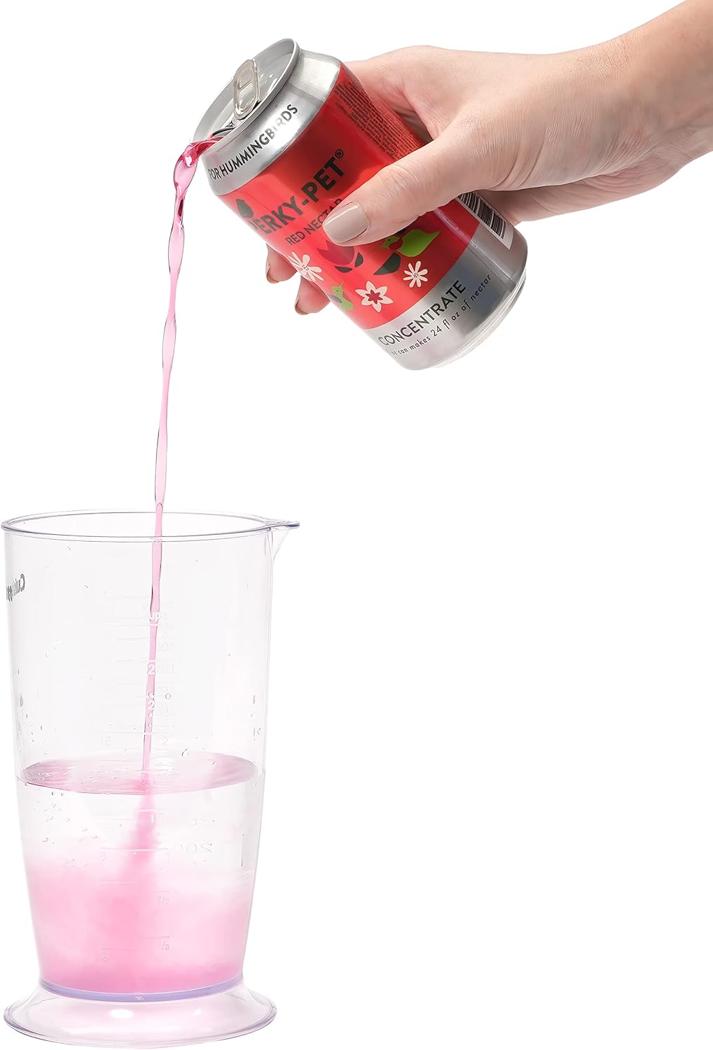 Perky-Pet Red Hummingbird Nectar Liquid Concentrate in Recyclable Aluminum Can – 4 Cans, 12 oz Each, 48 Total Ounces - 534 - Makes 96 Fl Oz Humming Bird Nectar - Feed Hummingbirds Outdoors