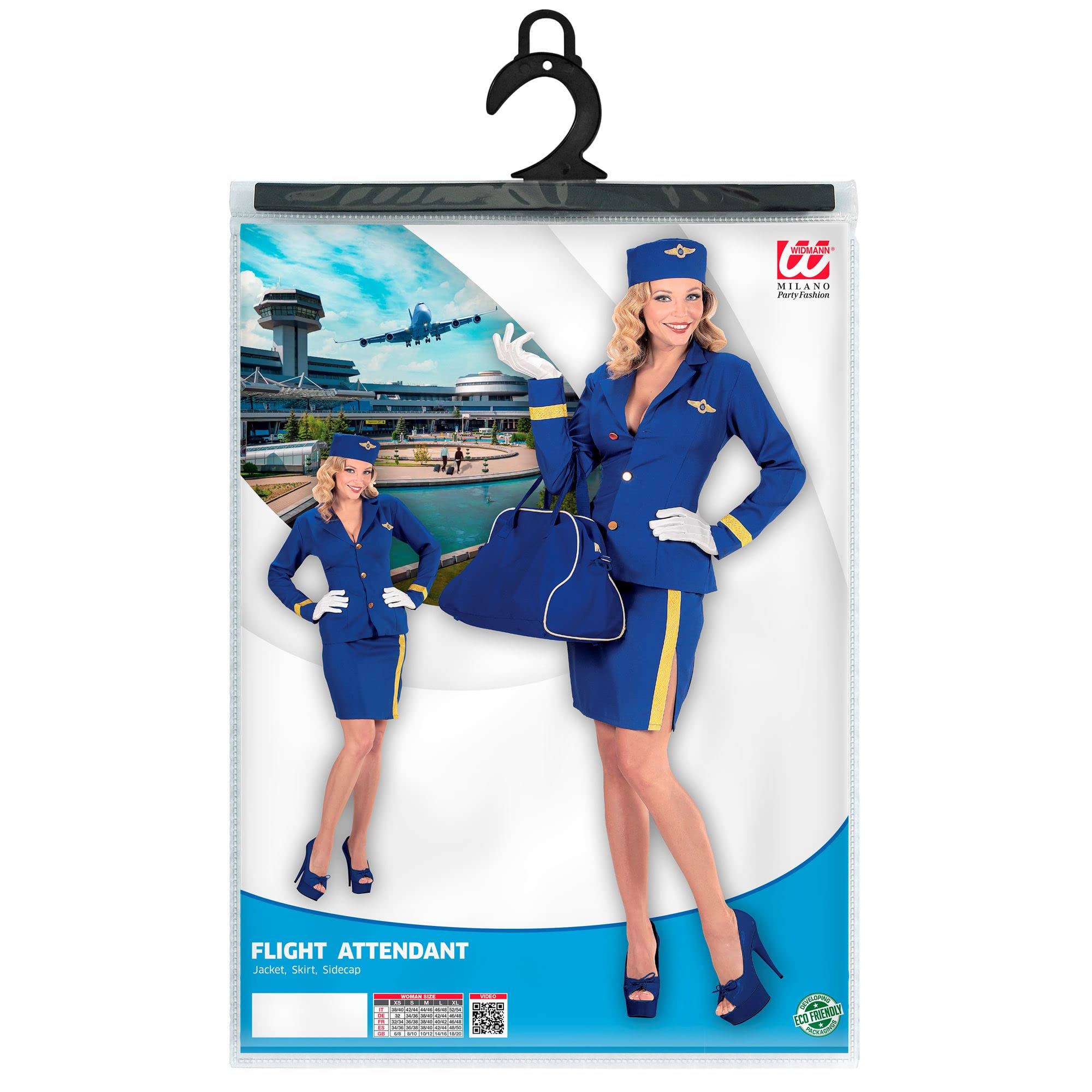 W WIDMANN MILANO Party Fashion - Disfraces azafata, uniforme, azafata de vuelo, disfraces